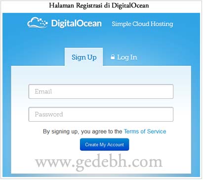 Registrasi Digitalocean